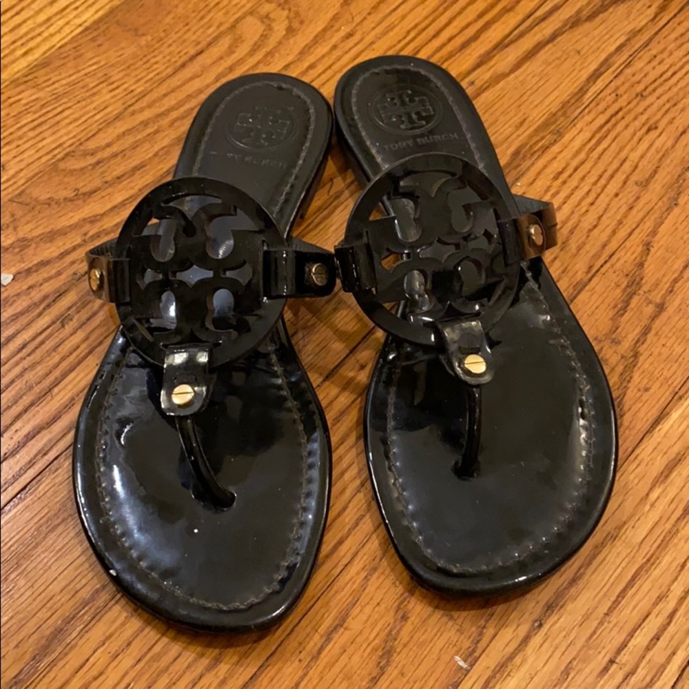 Tory Burch Miller Patent Leather Sandals